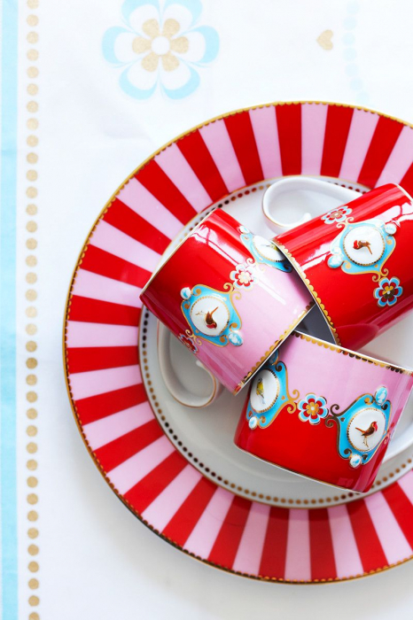 Farfurie Love Birds Stripe 26.5cm [6]