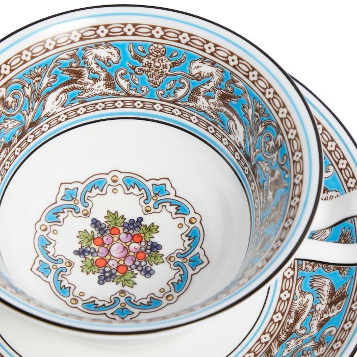 Florentine Turquoise ceasca ceai cu farfurie [3]