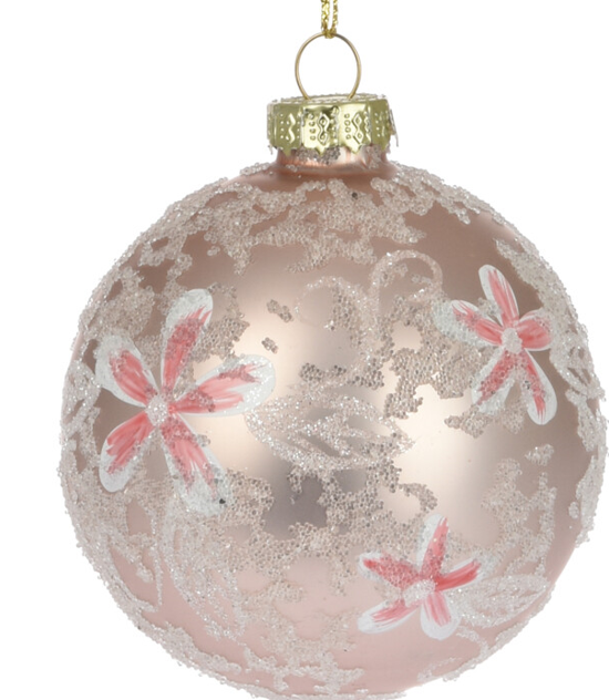 Glob roz prafuit/alb cu glitter [2]