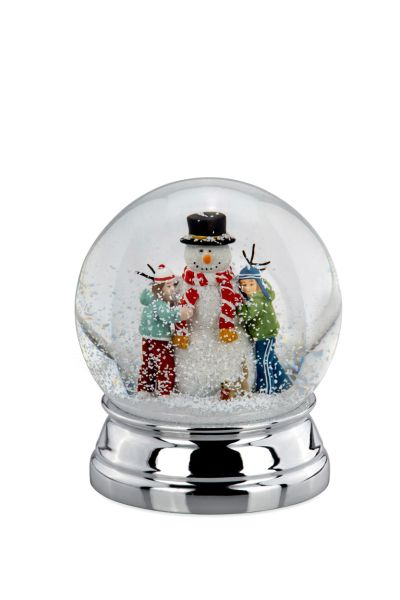 Glob zapada cu copii si om zapada 12cm [2]