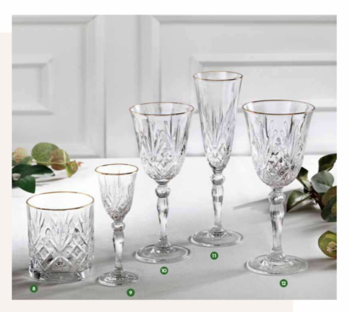 Gold&gold set 6 pahare lichior cu picior [2]