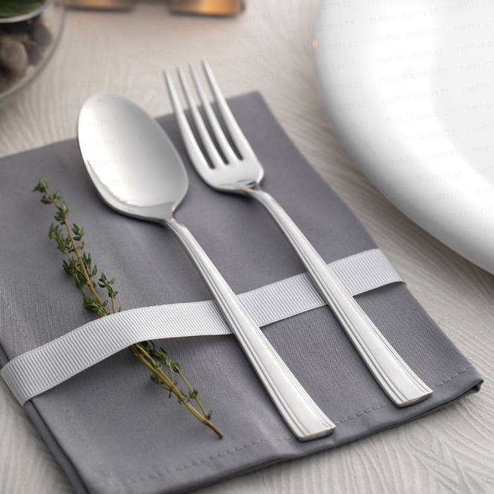 Katre set tacamuri pentru 12 persoane, 89 piese otel inoxidabil sablate [2]