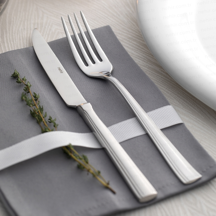 Katre set tacamuri pentru 12 persoane, 89 piese otel inoxidabil sablate [3]