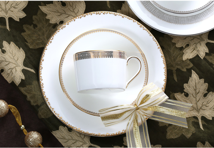 Lace Gold Vera Wang ceasca cu farfurie espresso [2]