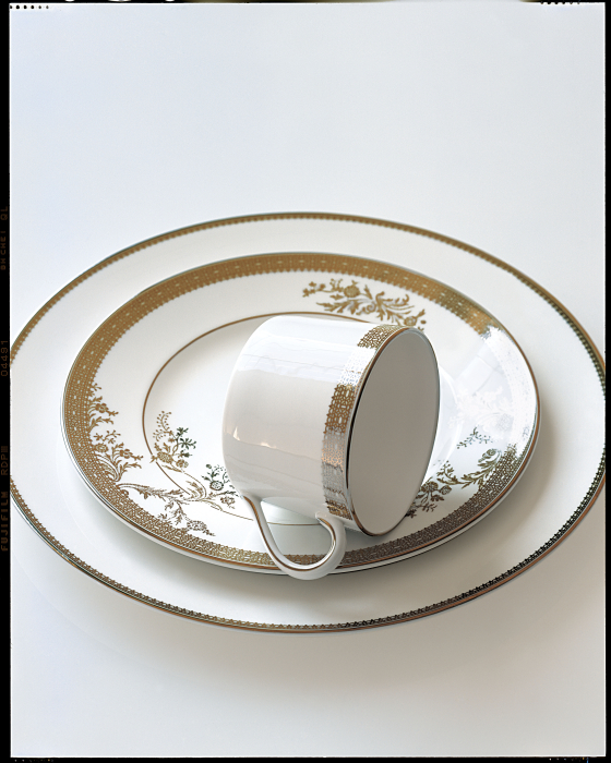 Lace Gold Vera Wang ceasca cu farfurie espresso [3]