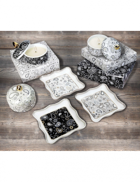 Lumanare portelan cu capac White [2]