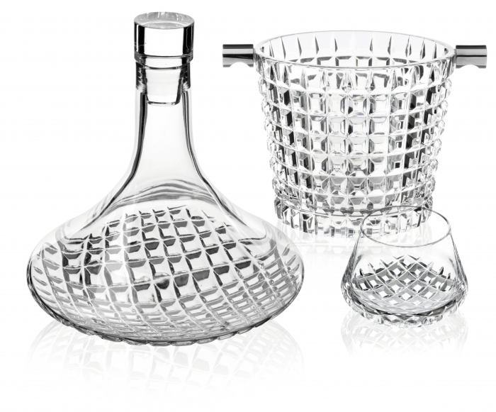 Luxe frapiera cristal cu manere [2]