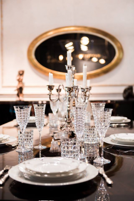 Luxe frapiera cristal cu manere [3]