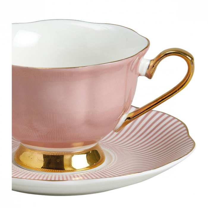 Madame Récamier pink ceasca si farfurie ceai [5]