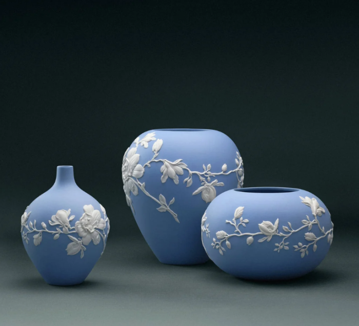 Magnolia Blossom vaza mica portelan jasper blue [12]