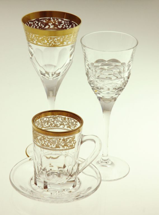 Pahar vin rosu/apa Giulia Gold [4]
