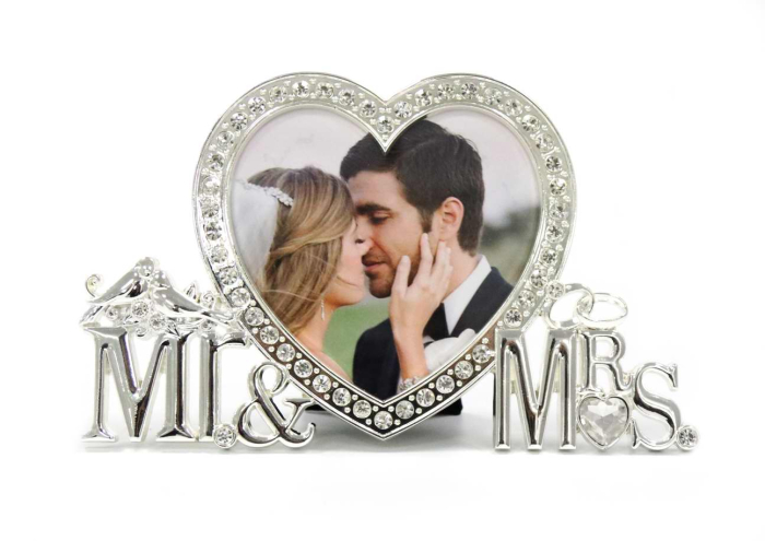 Rama Foto inima Mr&Mrs cu cristale [2]