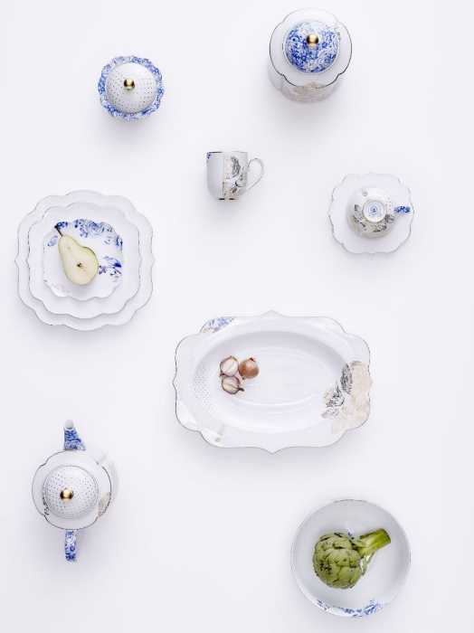 Royal White set 4 lingurite portelan [2]
