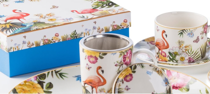 Set 2 cesti cafea portelan colectia Jungle [4]
