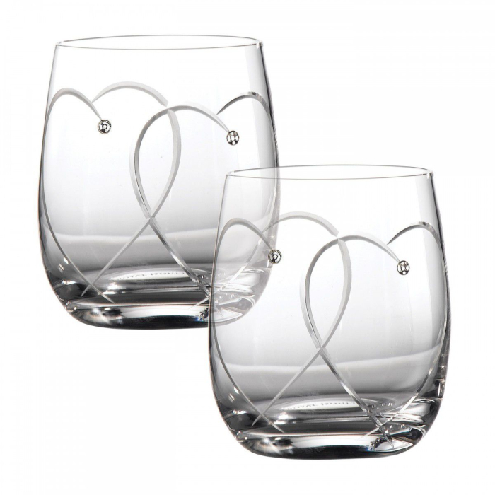 Set 2 pahare apa/suc/whisky cu inima [2]