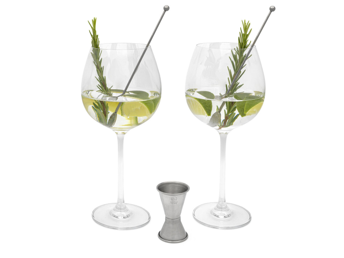 Set 2 pahare gin cu accesorii [2]