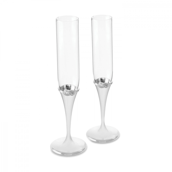 Infinity Vera Wang set 2 pahare sampanie argintate [6]