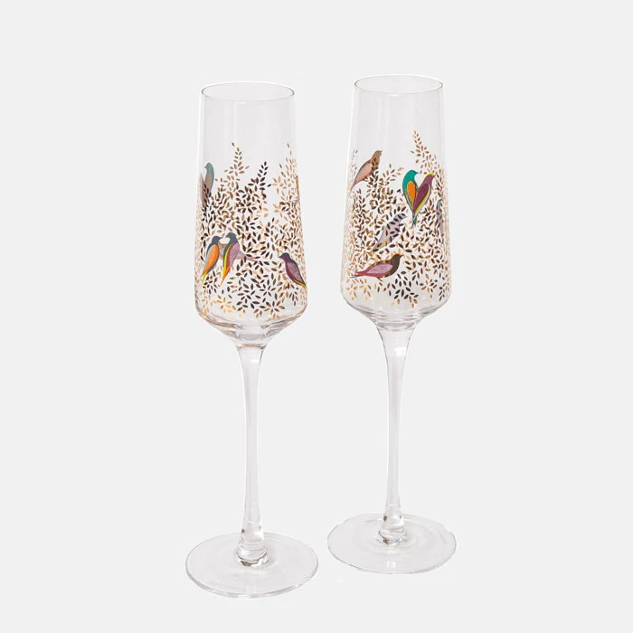 Gold Leaf set 2 pahare sampanie [5]