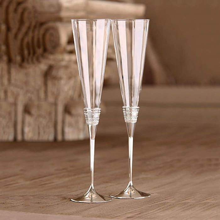 Set 2 pahare sampanie With Love Silver [3]