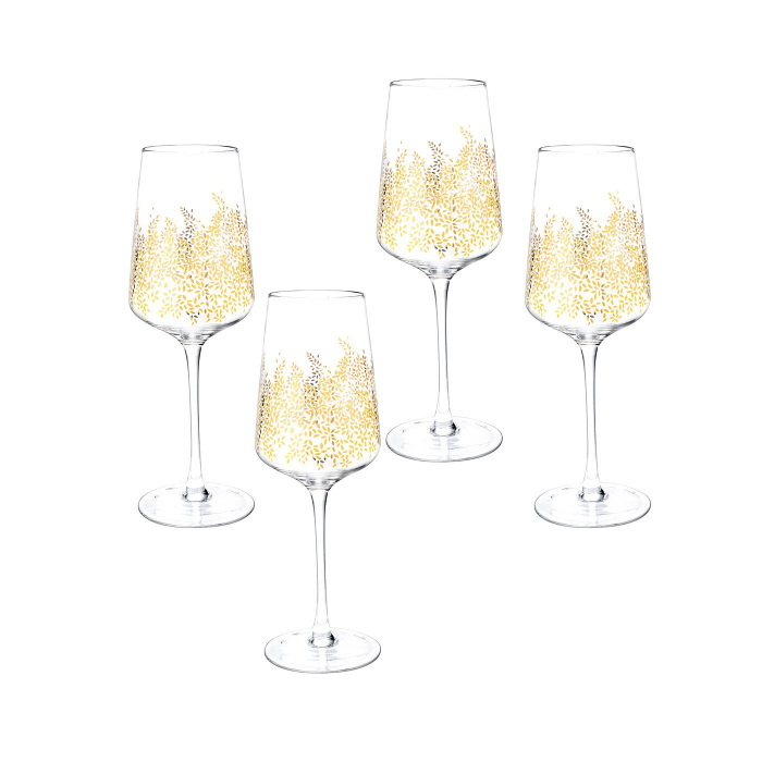 Set 4 pahare vin colectia Gold Leaf [3]