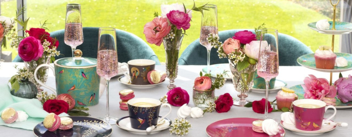 Set 4 pahare sampanie colectia Chelsea Gold Leaf [3]