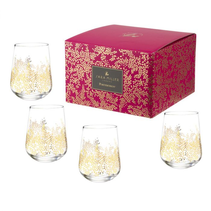 Set 4 pahare whisky colectia Chelsea Gold Leaf [3]
