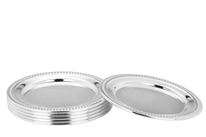 Set 6 coastere argintate pentru pahare 10,5 cm [2]