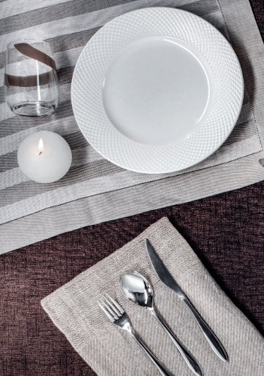 Set 6 farfurii 27 cm, din portelan alb, colectia Neroli [3]