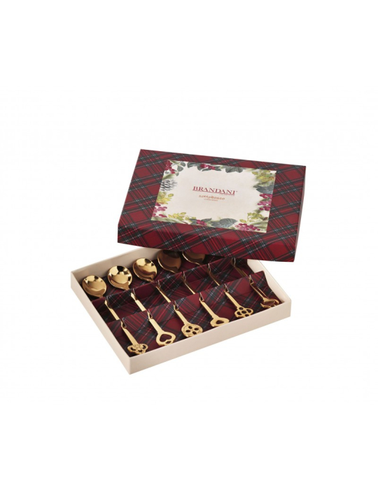 Set 6 lingurite cafea Gold colectia Sottobosco [5]