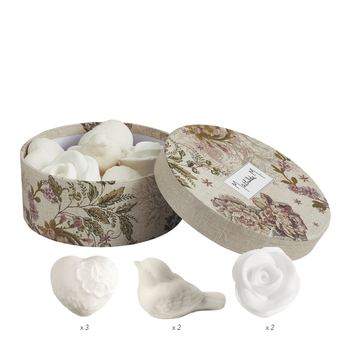 Set cadou cu 7 sapunuri florale pentru invitati- Rose [2]