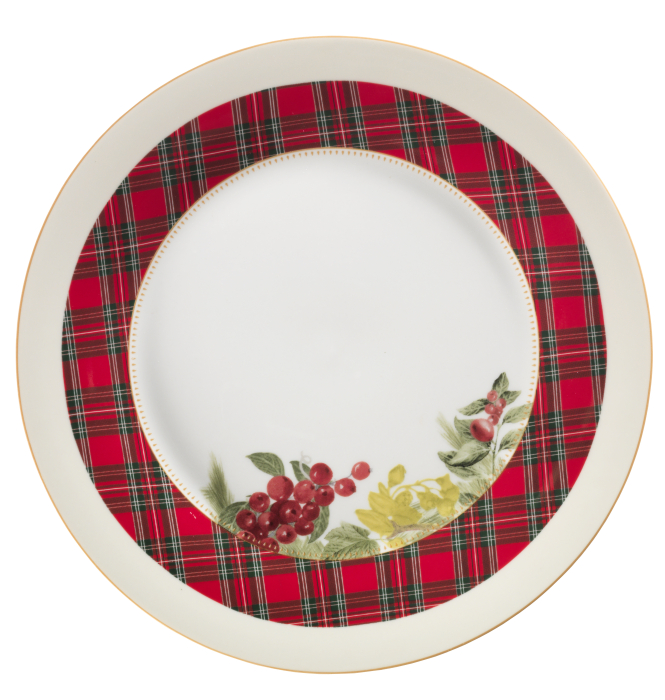 Set masa 6 persoane/18 piese portelan colectia Sottobosco Craciun [5]