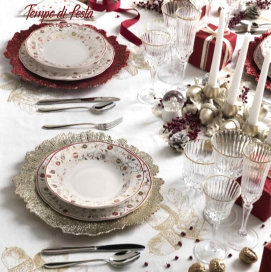 Set masa 6 persoane/18 piese portelan colectia Tempo Di Festa- pret 950 lei [2]
