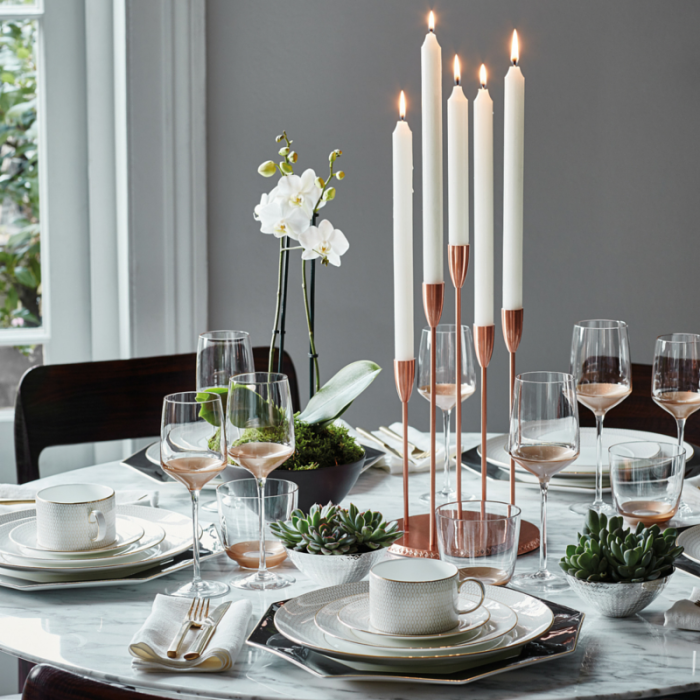 Set masa portelan Wedgwood, colectia Arris White & Gold, ptr 6 persoane, 24 piese [4]