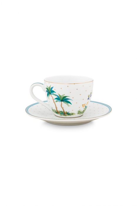 Set portelan 2 cesti espresso120ml si farfurii Jolie [5]
