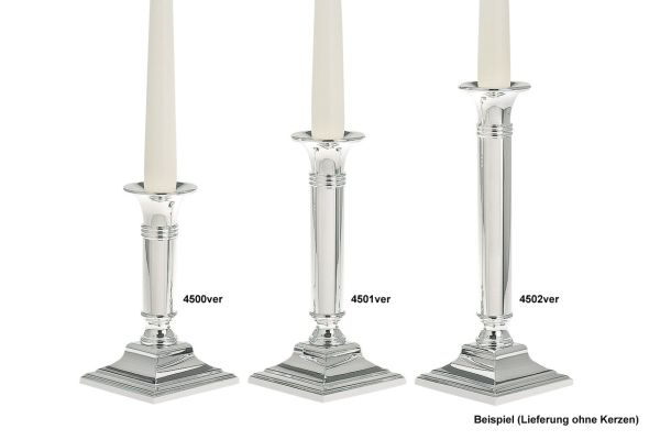 Suport lumanare argintat 23cm [2]