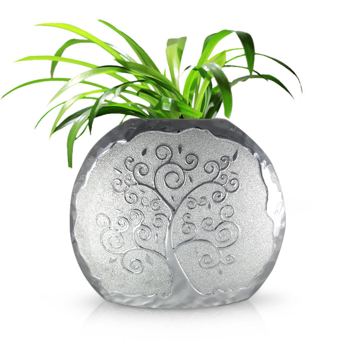 Vaza argintata rotunda 30cm colectia Albero [2]