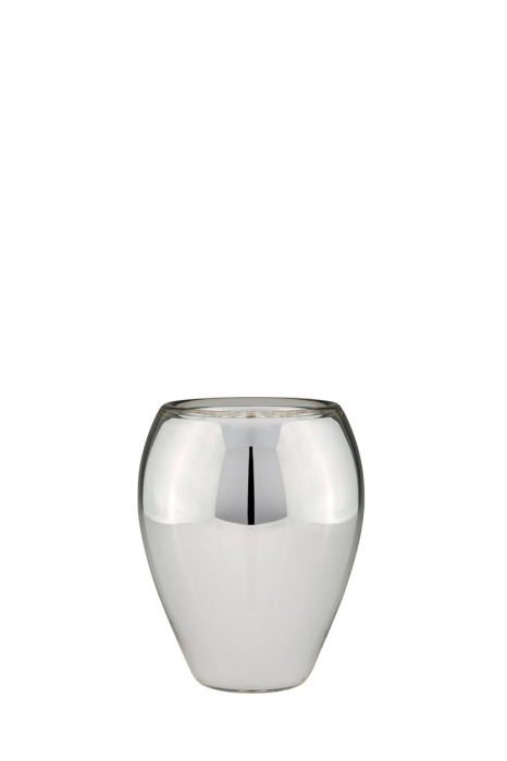 Vaza sticla argintata colectia Oval H 25 cm [2]