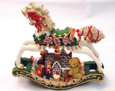 COPII - Decoratiune Craciun muzicala -calut alb,19 x 7 x 18 cm