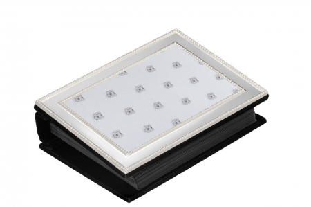 OBIECTE DECORATIVE - Album foto argintat perlute 10x15 cm