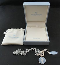Bijuterie Jasper pandantiv albastru cu alb oval paladium [3]