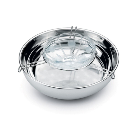 CHINELLI - Bol caviar argintat 16cm