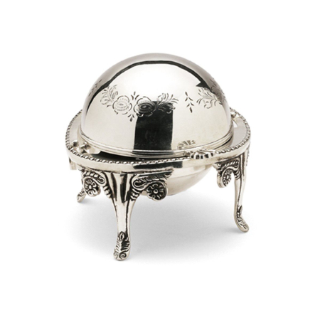 ACCESORII PENTRU MASĂ - Bol caviar argintat cu capac