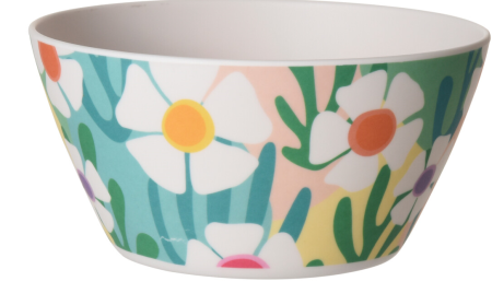 BOLURI - Bol melamina cu flori 14x7 cm