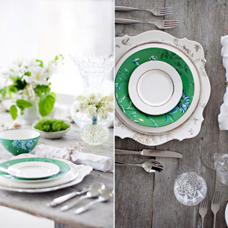 Bol salata Chinoiserie Green [4]