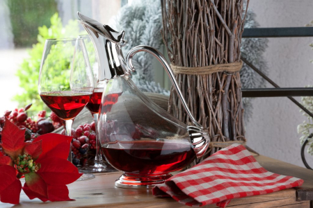ACCESORII PENTRU BAUTURI - Carafa vin argintata