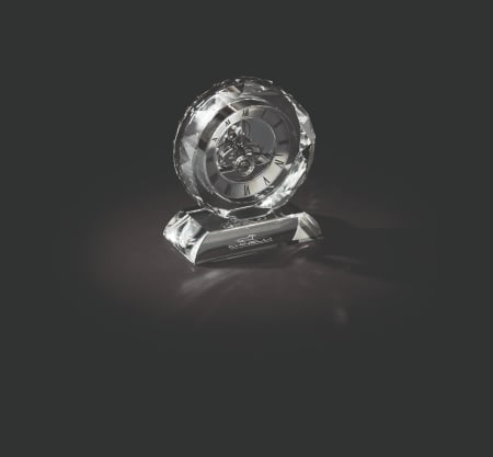 CADOURI - Ceas cristal rotund cu picior