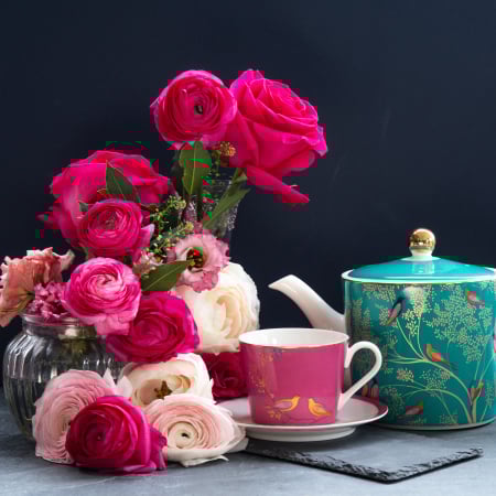 SET CEAI &AMP; DESERT - Chelsea ceasca ceai cu farfurie Pink