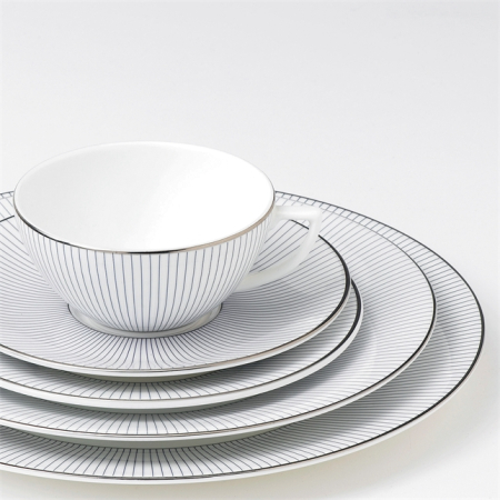 Jasper Conran Pin Stripe ceasca ceai cu farfurie [3]