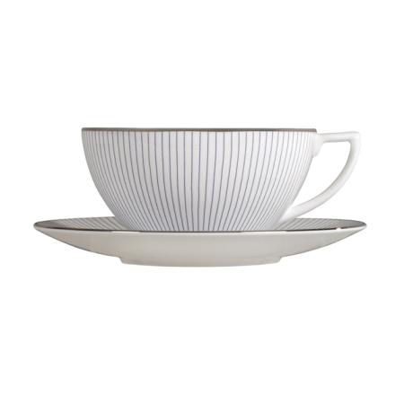 PROMOȚII IANUARIE - Jasper Conran Pin Stripe ceasca ceai cu farfurie