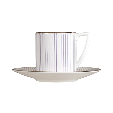 PROMOȚII IANUARIE - Jasper Conran Pin Stripe ceasca espresso cu farfurie
